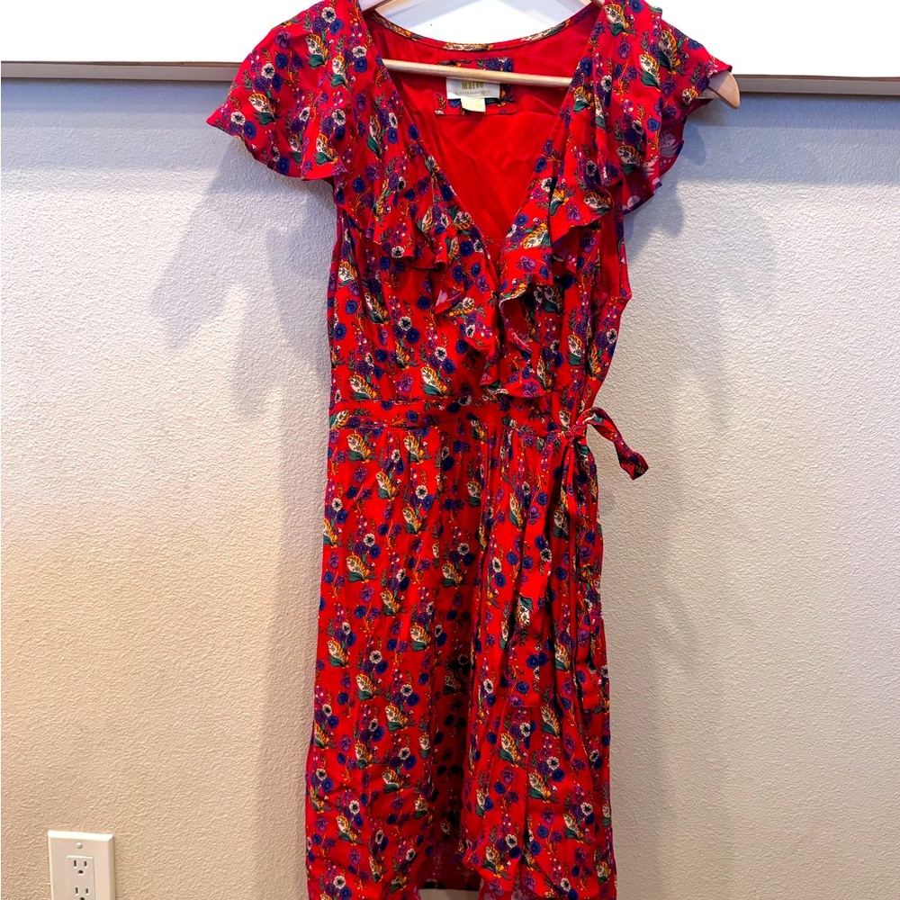 Cutest red Anthropologie Maeve dress